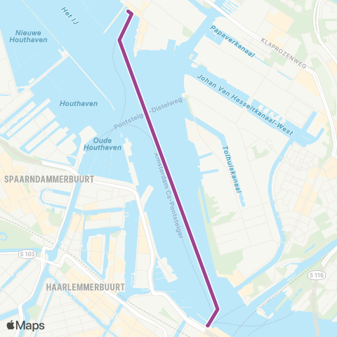 GVB Lijn F4 map