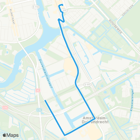 GVB Buslijn 78 map