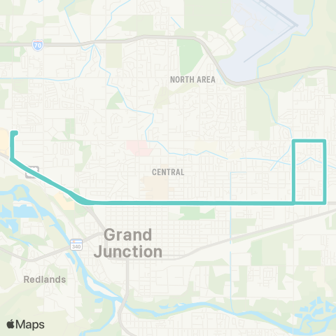 Grand Valley Transit North Avenue map