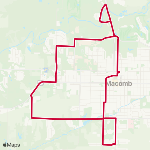 Go West Transit Weekday Shuttle map