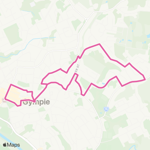 Translink Gympie Town Centre - Rifle Range Rd map