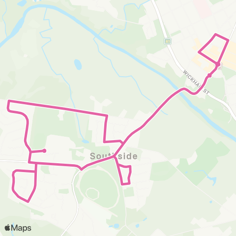 Translink Gympie Town Centre - Southside Loop map
