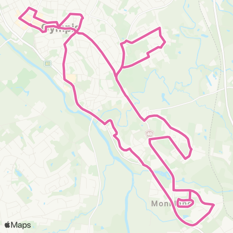 Translink Gympie Gympie Southern, Northern and Central loops map