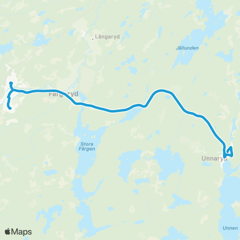 Hallandstrafiken Hyltebruk Bussterminal—Unnaryds Vårdcentral map