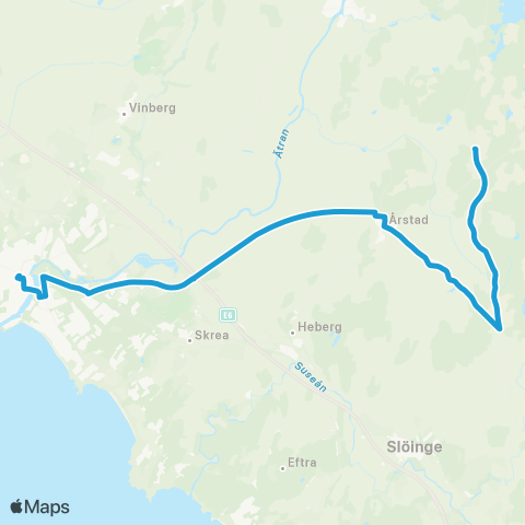 Hallandstrafiken Abild—Falkenberg Bussterminal map