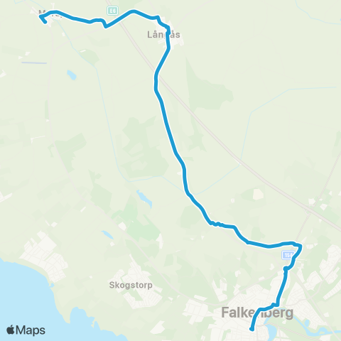 Hallandstrafiken Falkenberg Bussterminal—Morup map