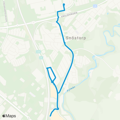 Hallandstrafiken Halmstad Vallås Centrum—Halmstad Hallarna map