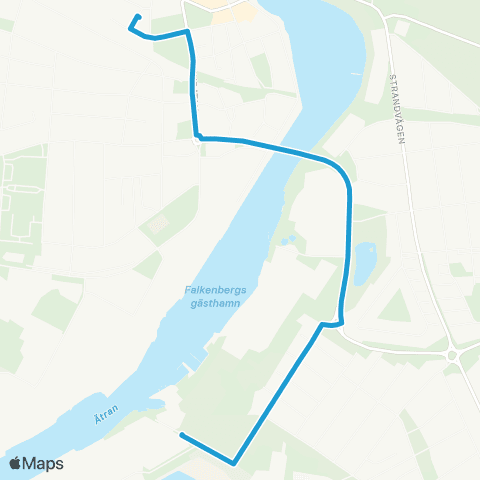 Hallandstrafiken Falkenberg Bussterminal—Falkenberg Kattegattcenter map