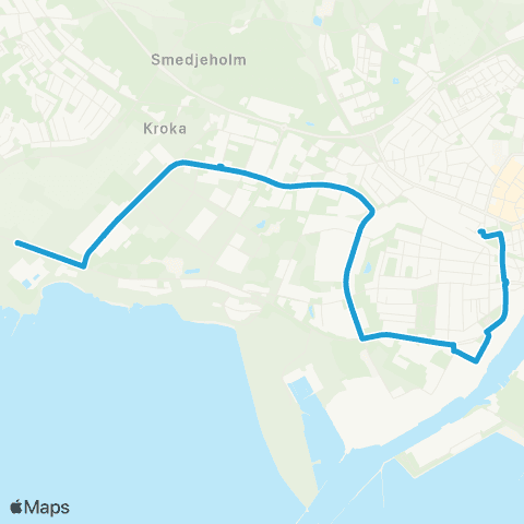 Hallandstrafiken Falkenberg Bussterminal—Falkenberg Skomakarehamnen map
