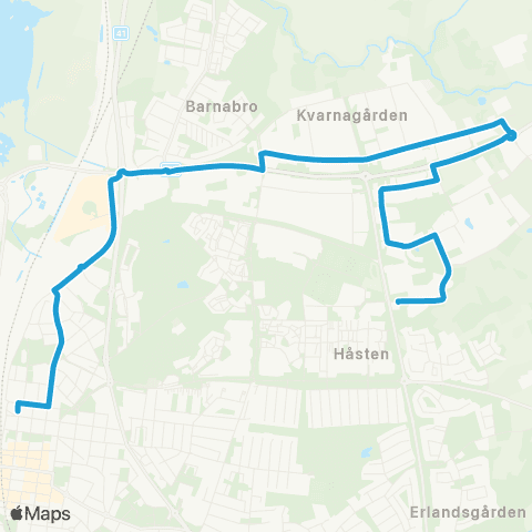 Hallandstrafiken Varberg Bälggatan—Varberg Bussterminal map