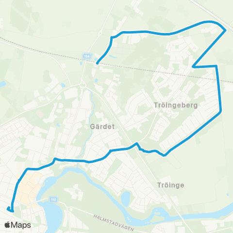 Hallandstrafiken Falkenberg Bussterminal—Falkenberg Station map