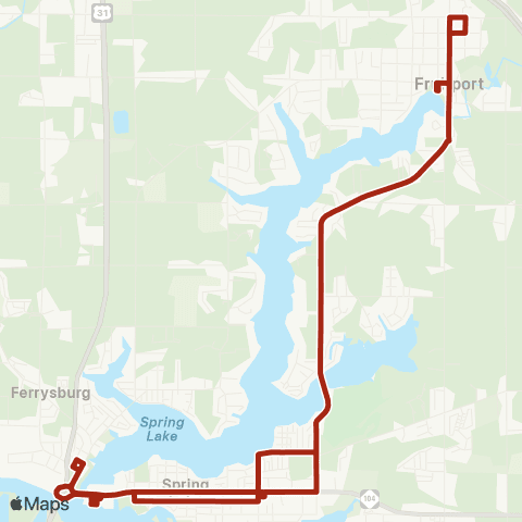 Harbor Transit Loop map