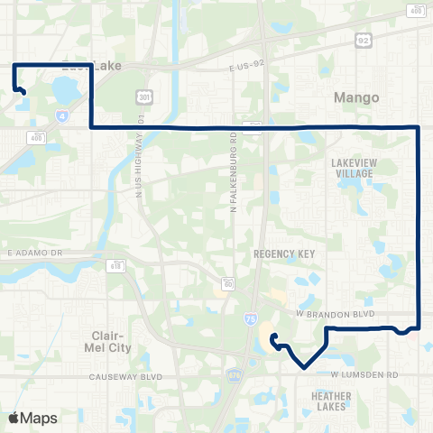 HART Mango / Brandon map