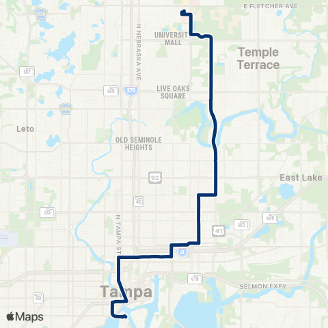 HART 40th Street map