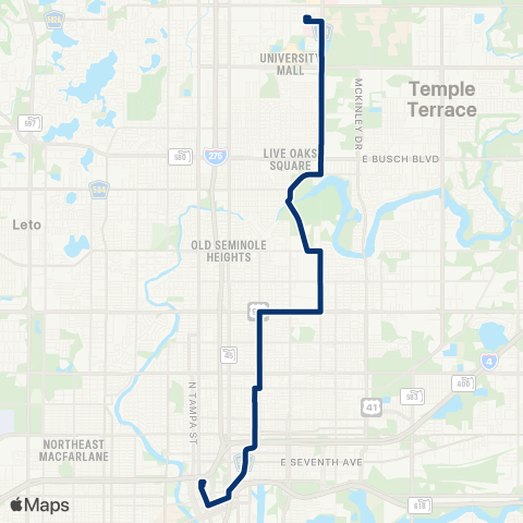HART 15th / 30th Street map