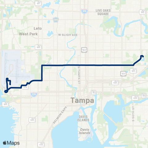 HART Dr. Martin Luther King Jr. Boulevard map