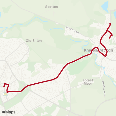 The Harrogate Bus Company  map