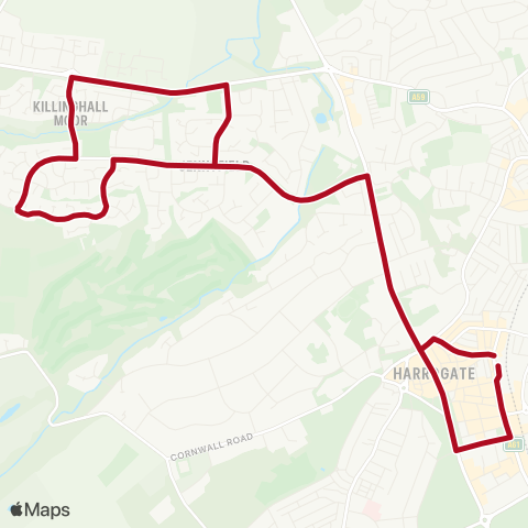 The Harrogate Bus Company  map