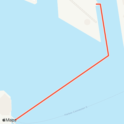 Harbor Connector Federal Hill – Pier 5 map