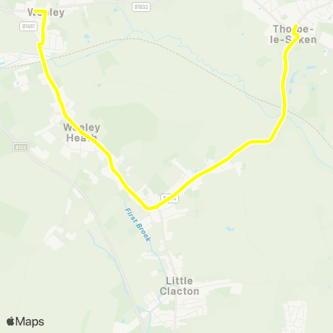Konectbus The Black Boy - Tendring College map