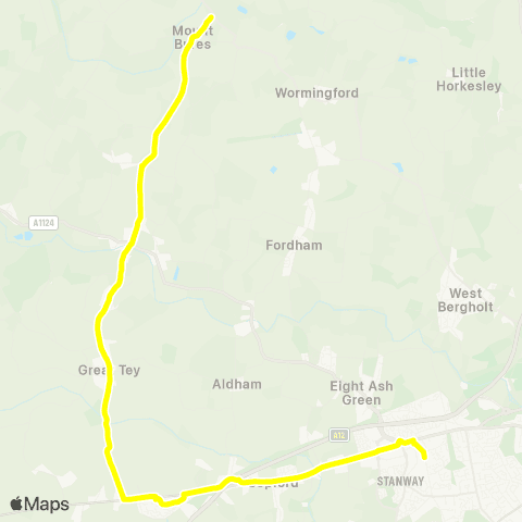 Konectbus Hall Road - Secondary School map