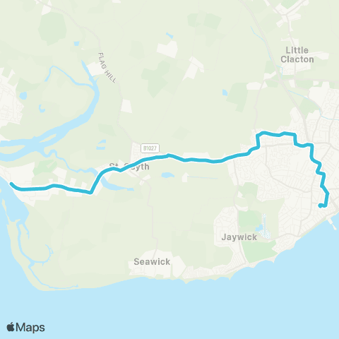 Konectbus Pier Avenue - Point Clear map