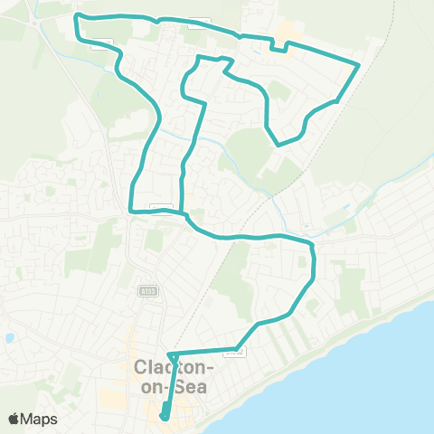 Konectbus Pier Avenue - Pier Avenue map