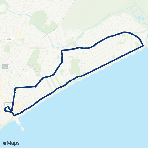 Konectbus Pier Avenue - Pier Avenue map