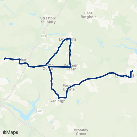 Konectbus The Shepherd / Dog - School map