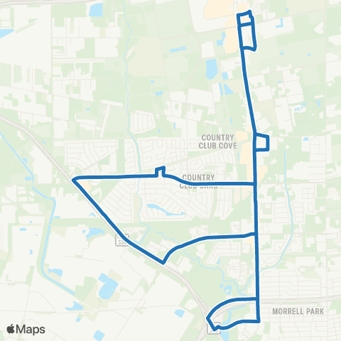 Harris County Transit Baytown - Garth Road map