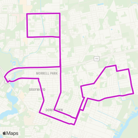 Harris County Transit Baytown - N Alexander map
