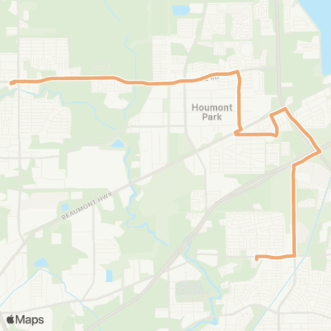 Harris County Transit Sheldon West map