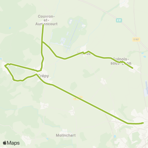 Hauts-de-France Car 02 Marche de Laon map