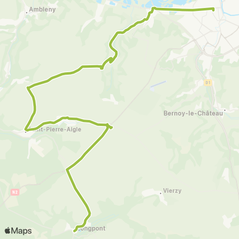 Hauts-de-France Car 02 Soissons - Saint Pierre Aigle map