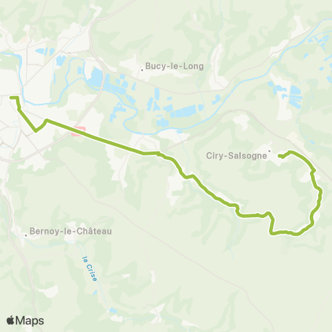 Hauts-de-France Car 02 Couvrelles - Soissons map