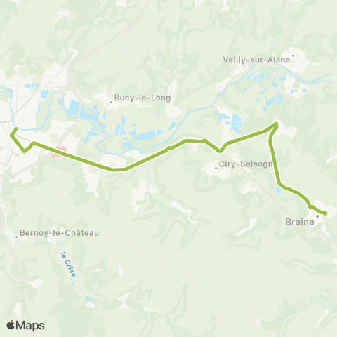 Hauts-de-France Car 02 Soissons-Braine-Fismes-Reims map