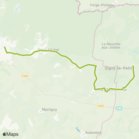 Hauts-de-France Car 02 Signy le Petit - Hirson map