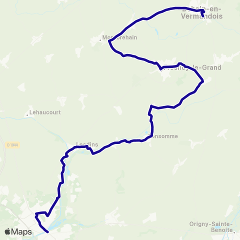 Hauts-de-France Car 02 - Scolaire Établissements de Bohain en Vermandois map