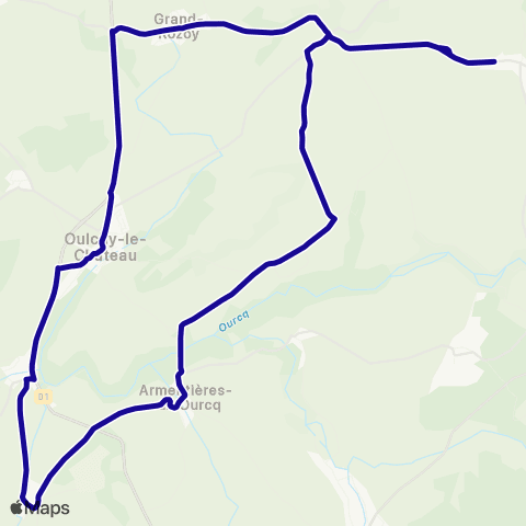 Hauts-de-France Car 02 - Scolaire Oulchy le Château map