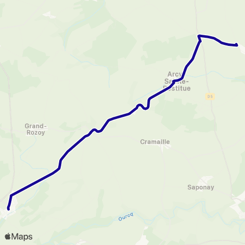Hauts-de-France Car 02 - Scolaire Oulchy le Château primaire et maternelle map