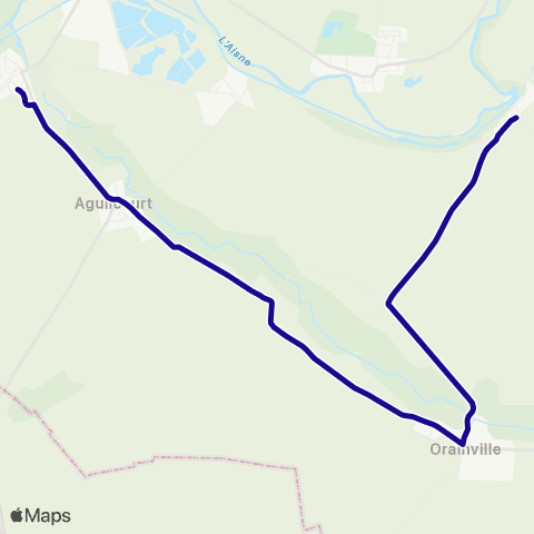 Hauts-de-France Car 02 - Scolaire Condé sur Suippe map