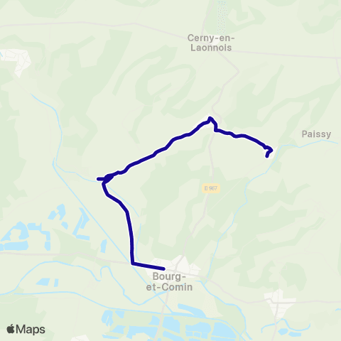 Hauts-de-France Car 02 - Scolaire Bourg et Comin map