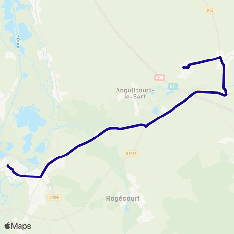 Hauts-de-France Car 02 - Scolaire La Fère map