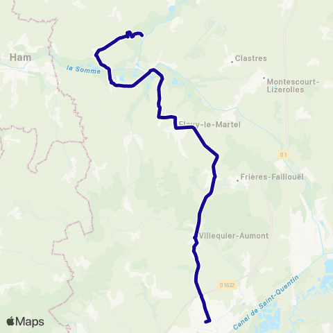 Hauts-de-France Car 02 - Scolaire Chauny map