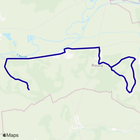 Hauts-de-France Car 02 - Scolaire Roucy map