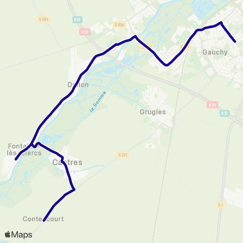 Hauts-de-France Car 02 - Scolaire Gauchy map