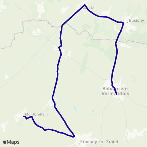 Hauts-de-France Car 02 - Scolaire Fresnoy le Grand map