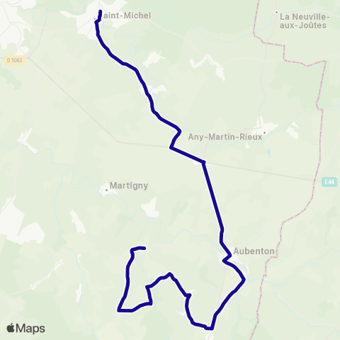 Hauts-de-France Car 02 - Scolaire Saint Michel map