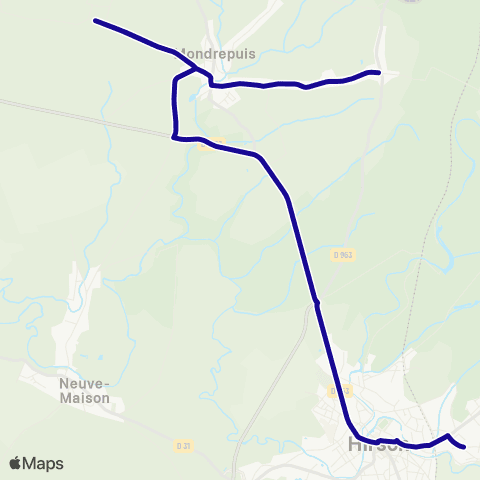 Hauts-de-France Car 02 - Scolaire Hirson map
