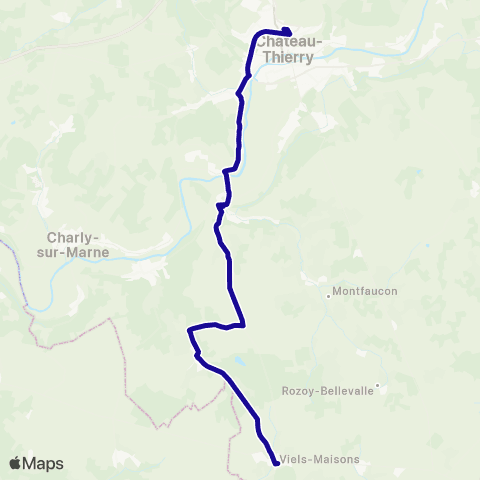 Hauts-de-France Car 02 - Scolaire Château Thierry map